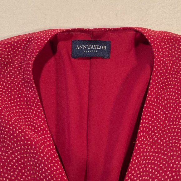 Ann Taylor Vintage Red Silk Wrap Dress - Picture 5 of 5